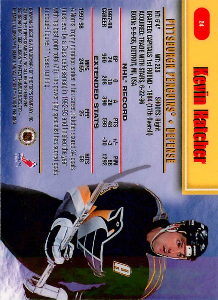 1998-99 Bowman's Best - Kevin Hatcher #24