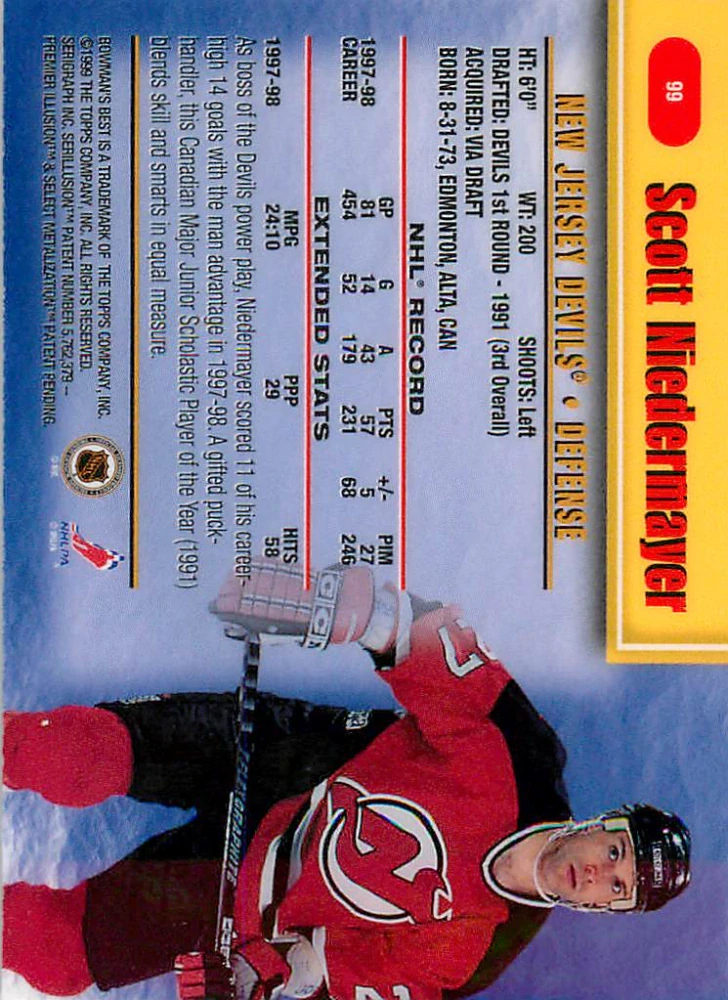 1998-99 Bowman's Best - Scott Niedermayer #99