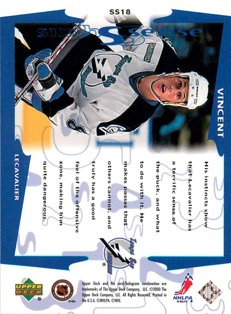 1999-00 UD Series 2 - Vincent Lecavalier - Sixth Sense #SS18