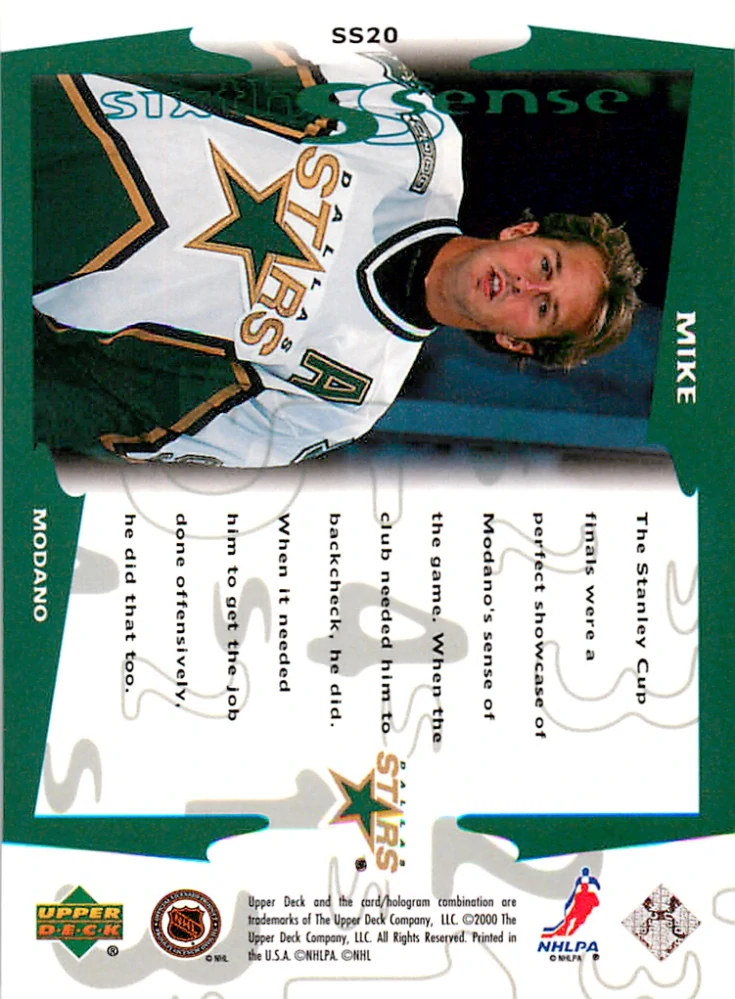 1999-00 UD Series 2 - Mike Modano - Sixth Sense #SS20