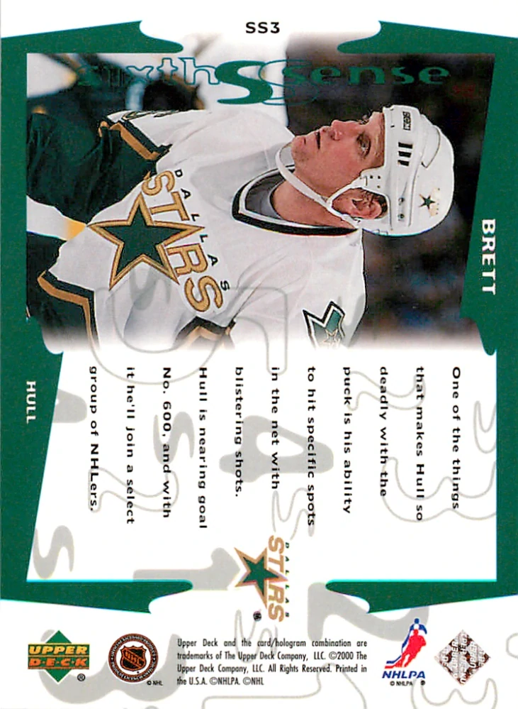 1999-00 UD Series 2 - Brett Hull - Sixth Sense #SS3