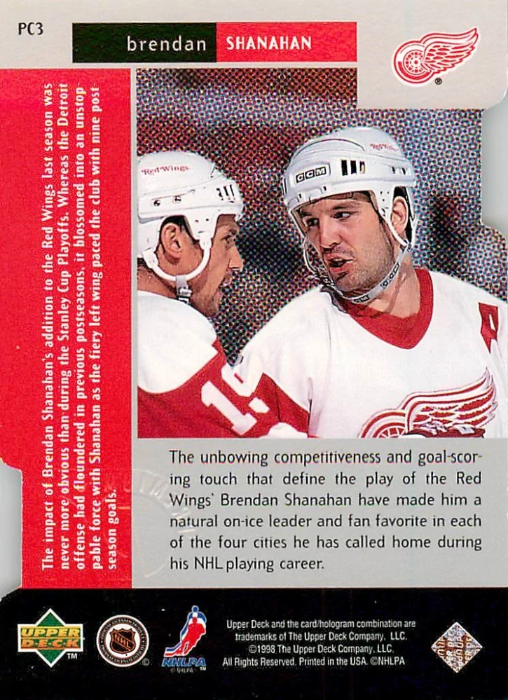 1997-98 UD Black Diamond - Brendan Shanahan - Premium Cut #PC3