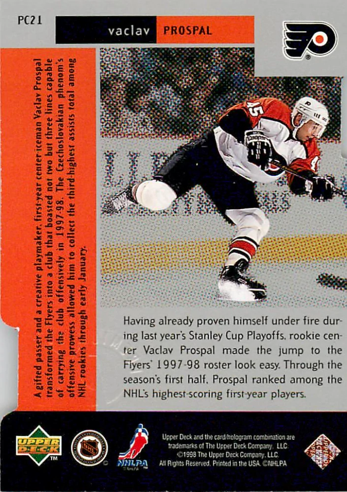 1997-98 UD Black Diamond - Václav Prospal - Premium Cut Double Diamond #PC21