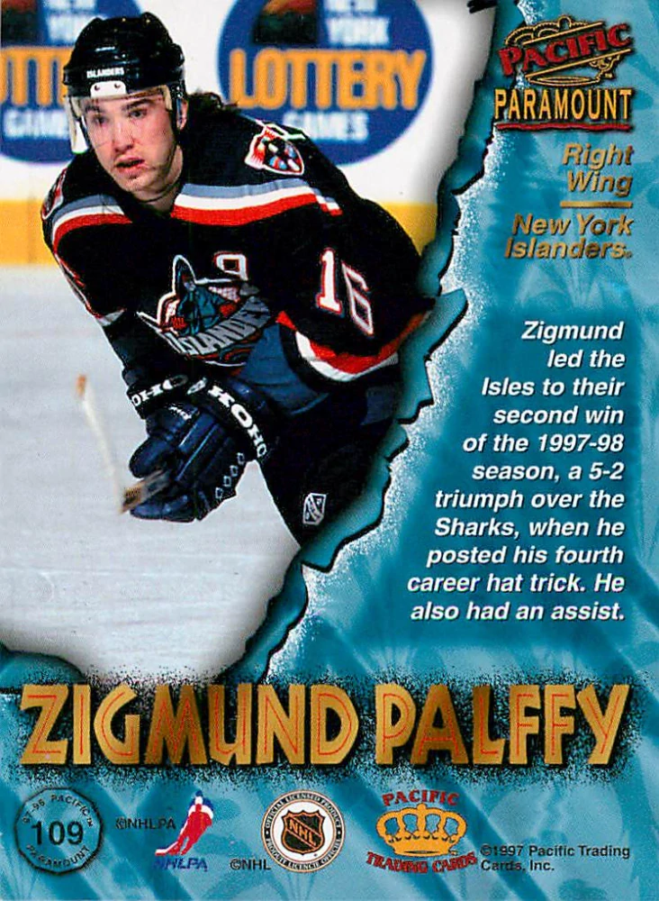 1997-98 Pacific Paramount - Žigmund Pálffy - Copper #109