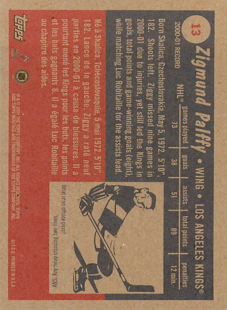 2001-02 Topps Heritage - Žigmund Pálffy #13