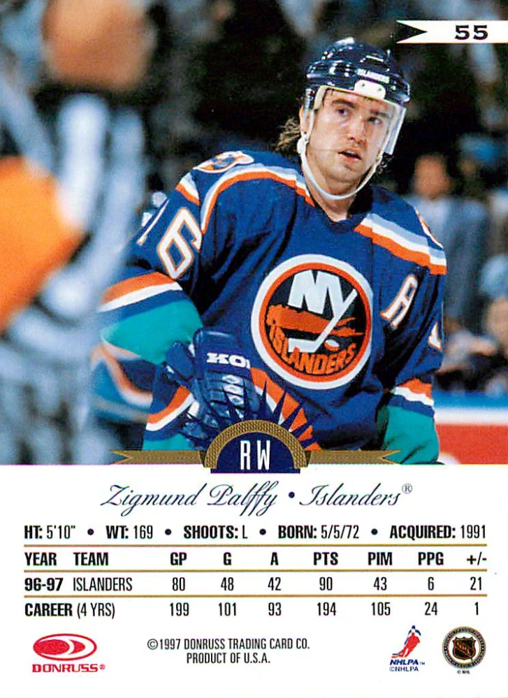 1997-98 Leaf International Stars - Žigmund Pálffy #55
