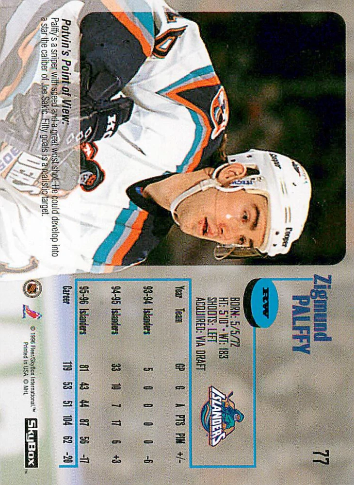 1996-97 Skybox Impact - Žigmund Pálffy #77