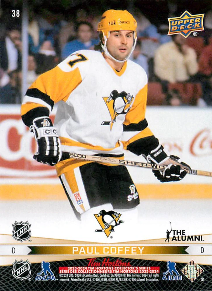 2023-24 UD Tim Hortons Greatest Duos - Mario Lemieux, Paul Coffey #38