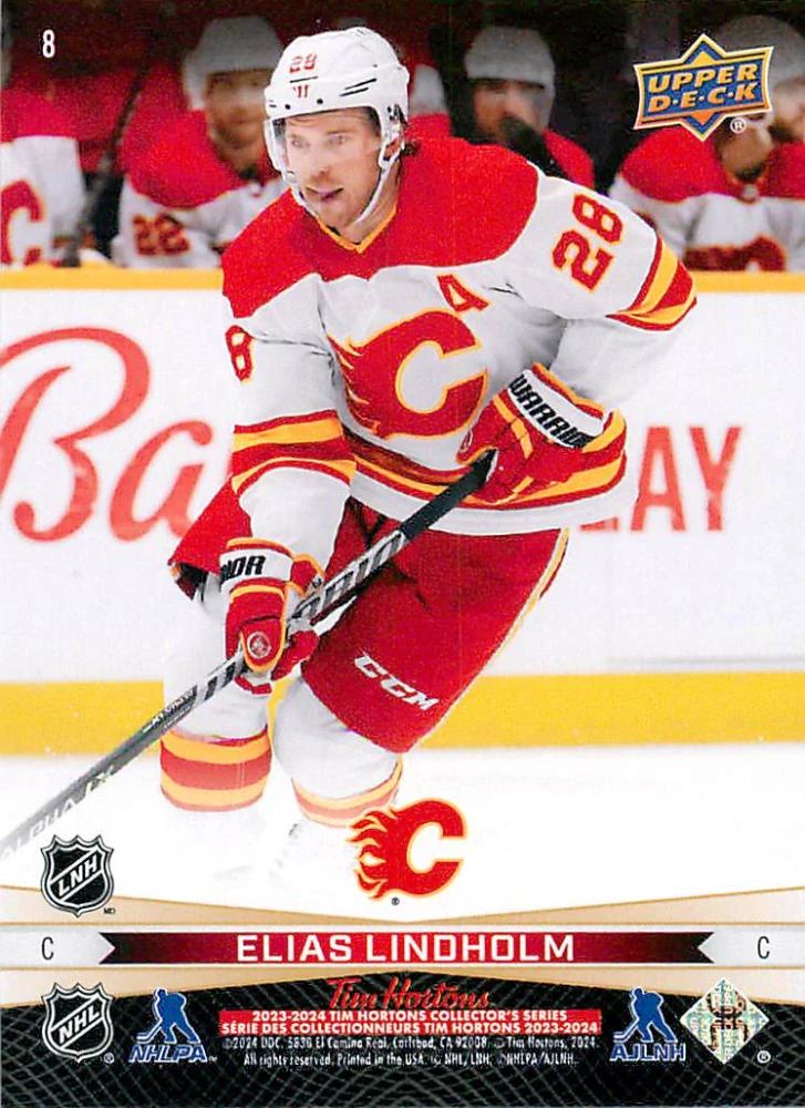 2023-24 UD Tim Hortons Greatest Duos - MacKenzie Weegar, Elias Lindholm #8