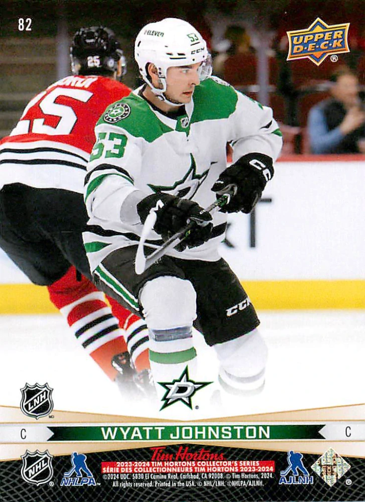 2023-24 UD Tim Hortons Greatest Duos - Jason Robertson, Waytt Johnston #82