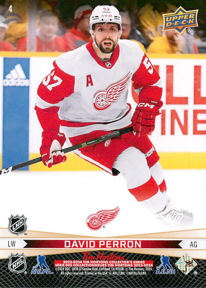 2023-24 UD Tim Hortons Greatest Duos - Moritz Seider, David Perron #4