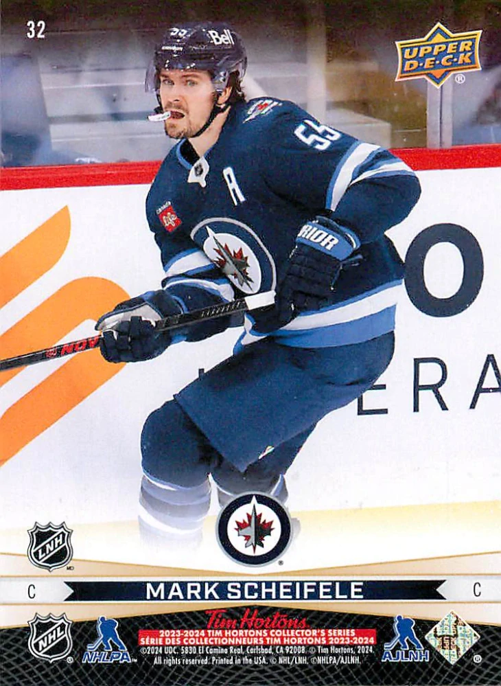 2023-24 UD Tim Hortons Greatest Duos - Cole Perfetti, Mark Scheifele #32