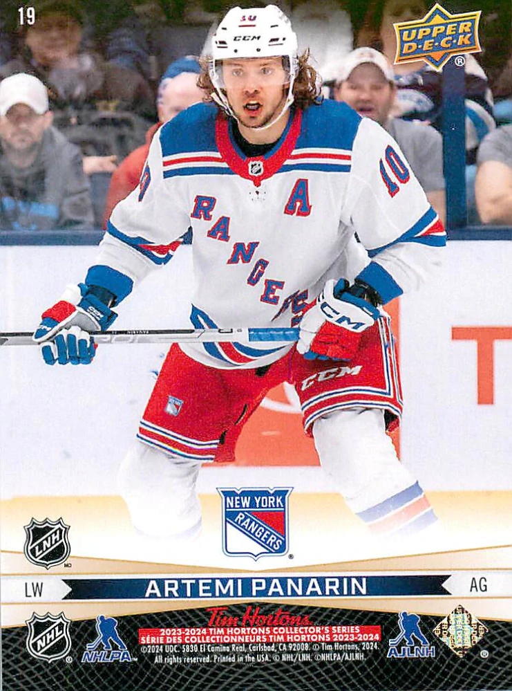 2023-24 UD Tim Hortons Greatest Duos - Igor Shesterkin, Artemi Panarin #19