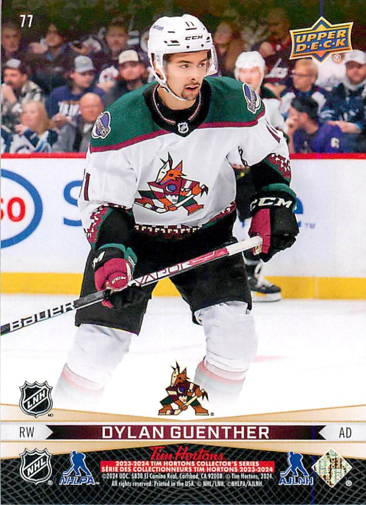 2023-24 UD Tim Hortons Greatest Duos - Lawson Crouse, Dylan Guenther #77