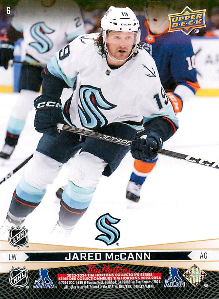 2023-24 UD Tim Hortons Greatest Duos - Matty Beniers, Jared McCann #6