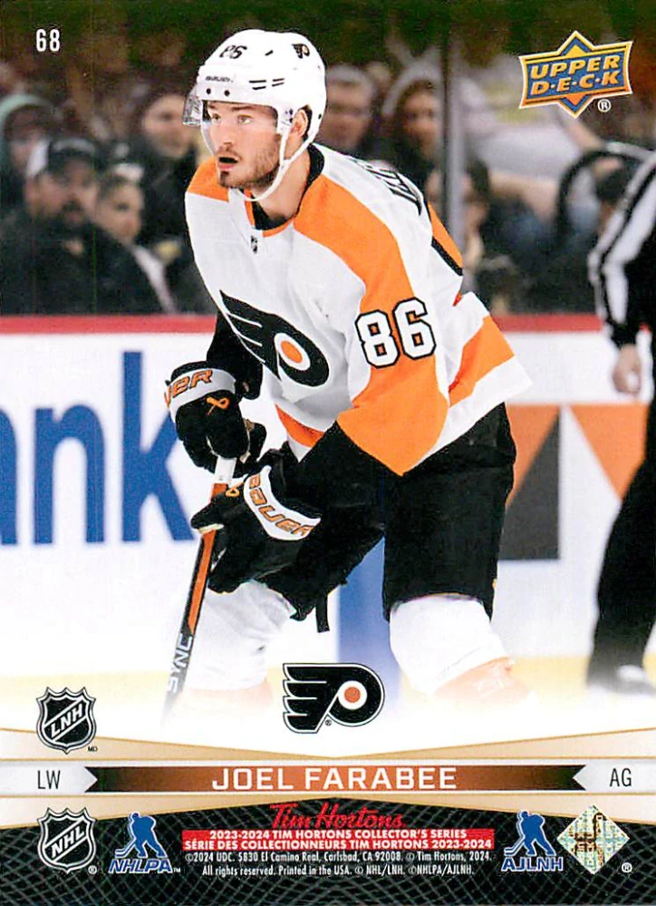 2023-24 UD Tim Hortons Greatest Duos - Travis Konecny, Joel Farabee #68