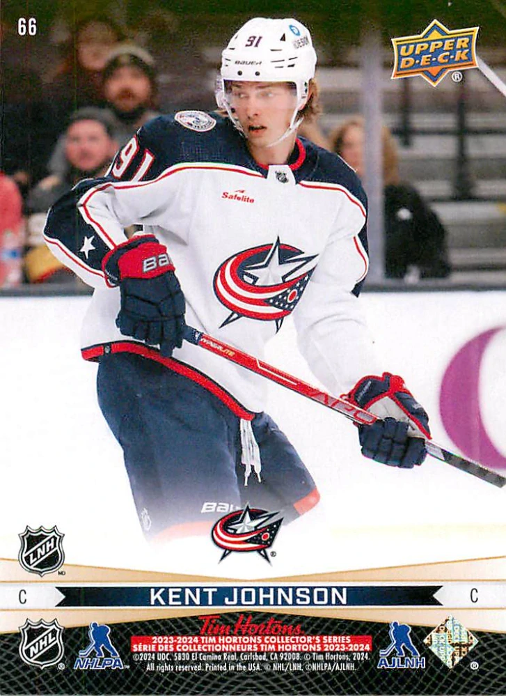 2023-24 UD Tim Hortons Greatest Duos - Patrik Laine, Kent Johnson #66