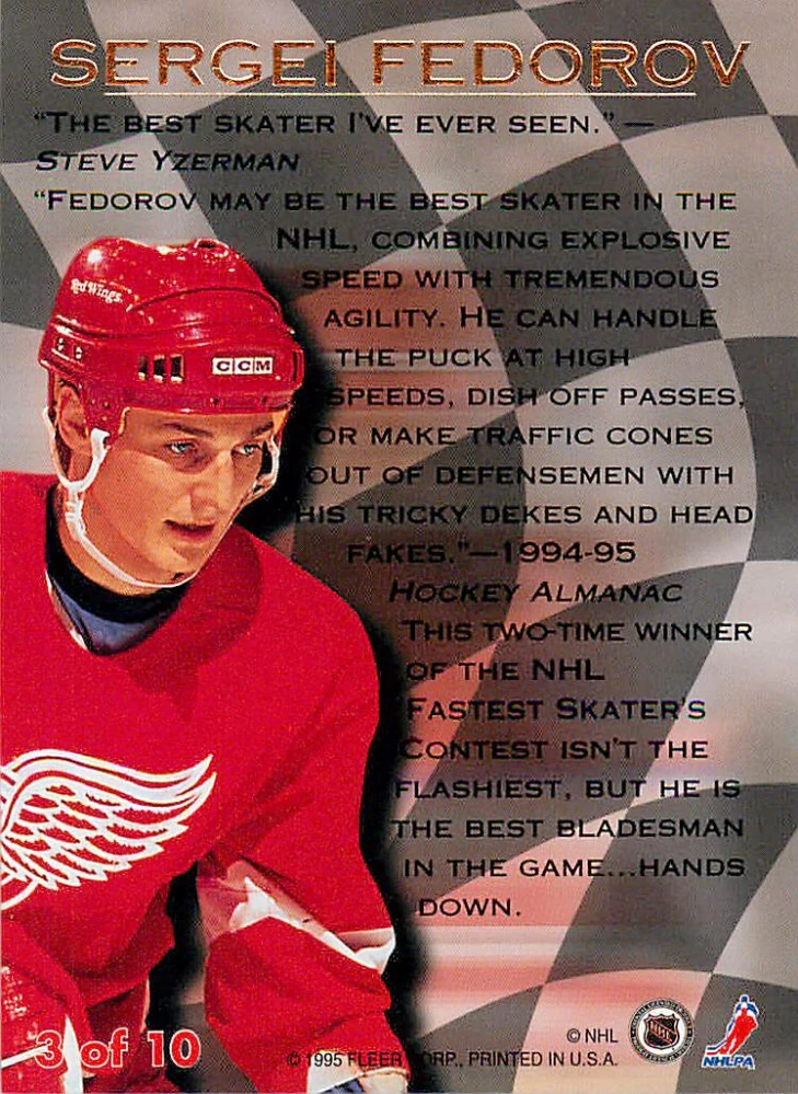 1994-95 Fleer Ultra - Sergei Fedorov - Speed Merchant #3