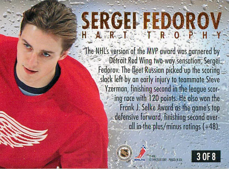 1994-95 Fleer Ultra - Sergei Fedorov - Award Winner #3