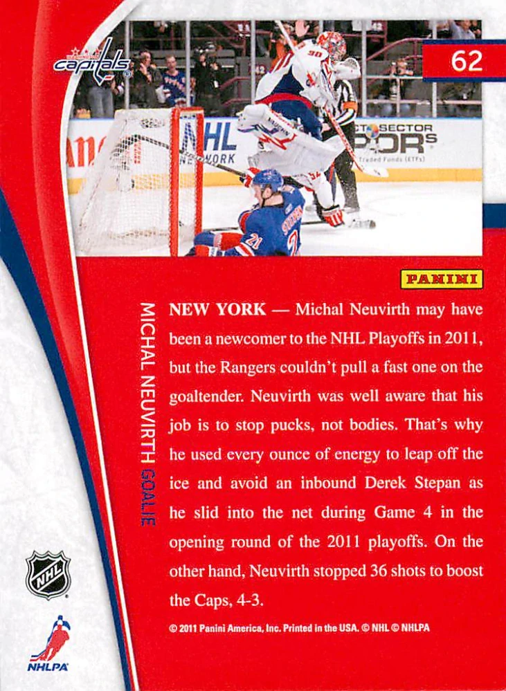 2011-12 Pinnacle - Michal Neuvirth #62