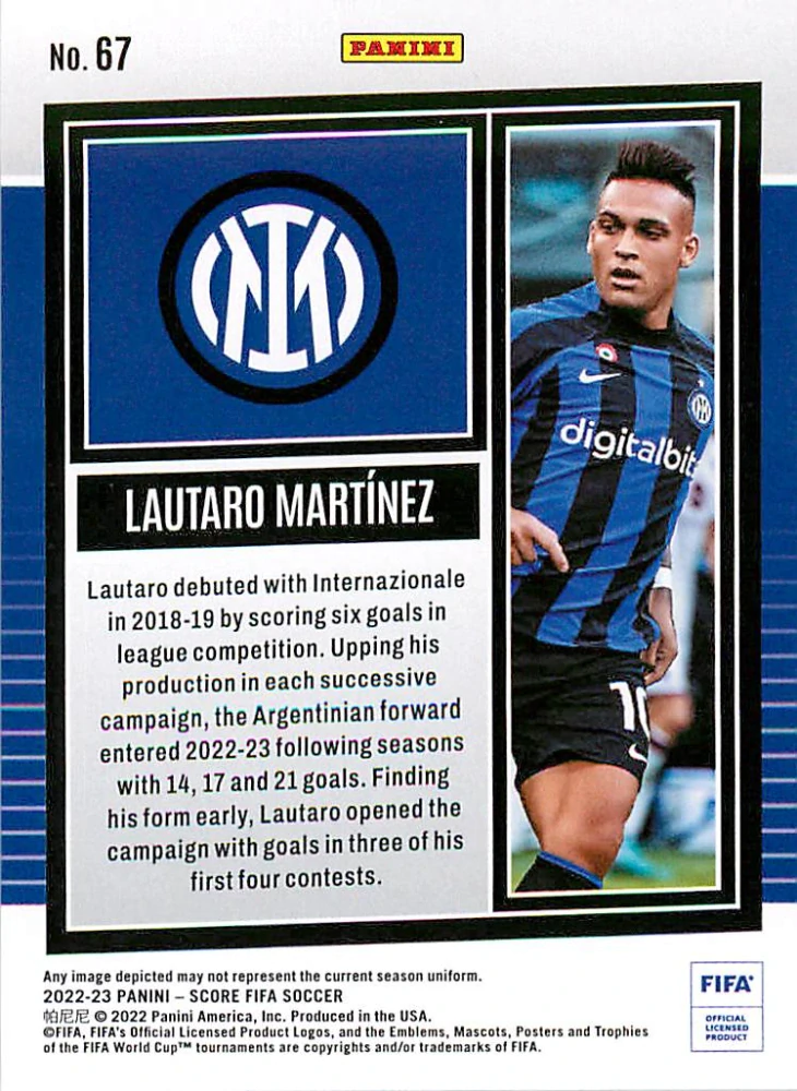 2022-23 Panini Score FIFA - Lautaro Martinez #67