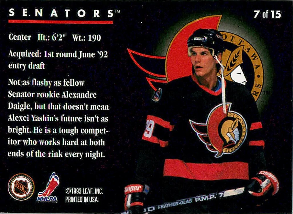 1993-94 Donruss - Alexei Yashin - Rated Rookie #7