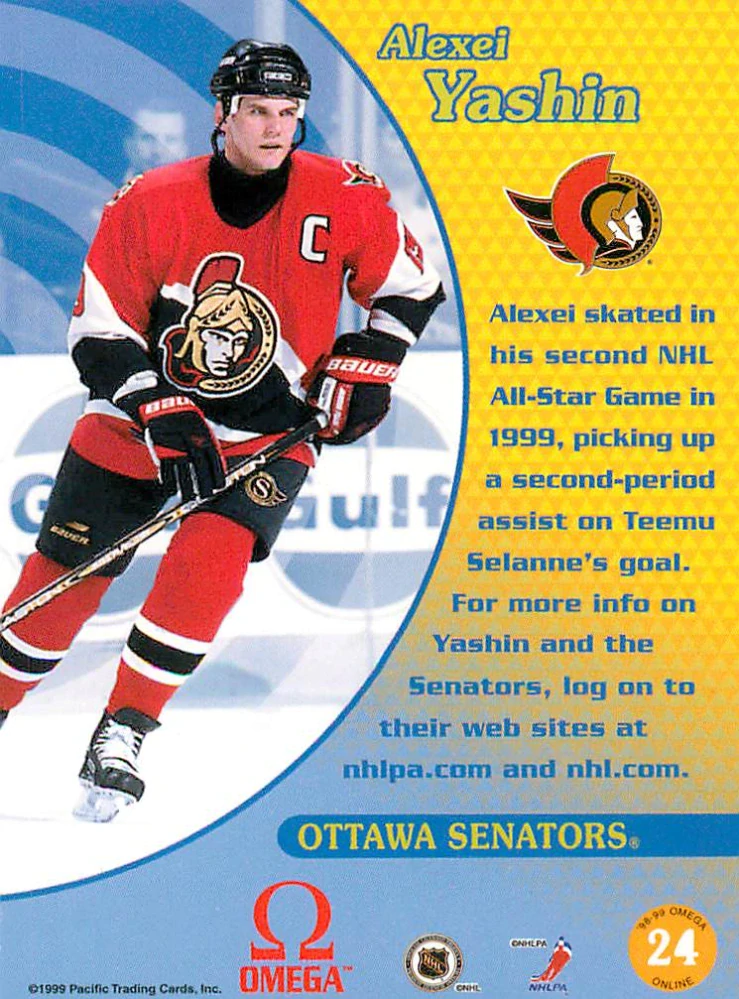 1998-99 Pacific Omega - Alexei Yashin - Online #24