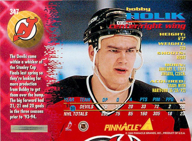1994-95 Pinnacle - Bobby Holík #347
