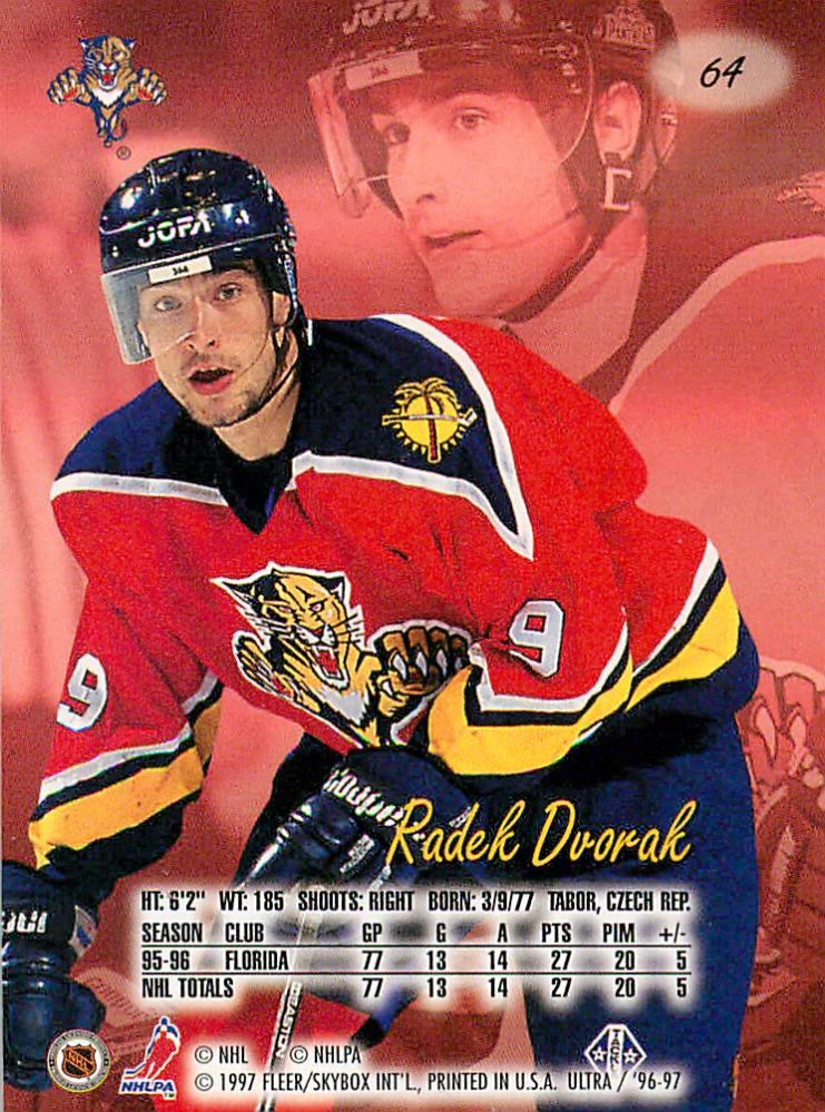 1996-97 Fleer Ultra - Radek Dvořák #64