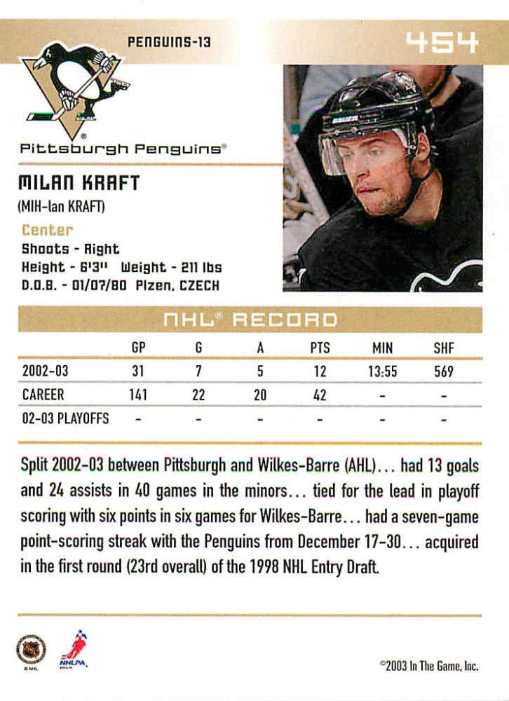 2003-04 ITG Action - Milan Kraft #454