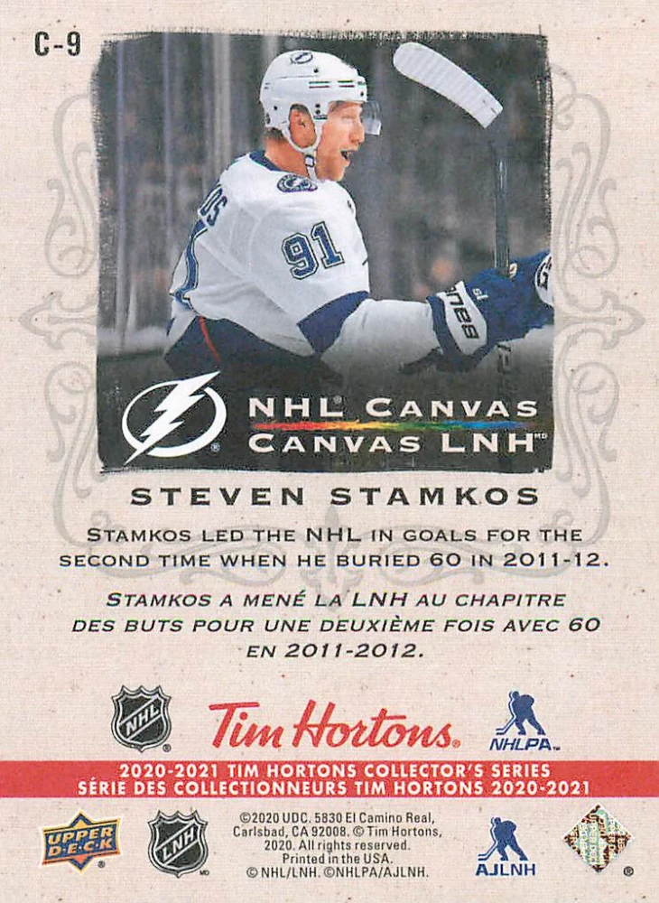 2020-21 UD Tim Hortons Collector's Series - Steven Stamkos - NHL Canvas #C-9