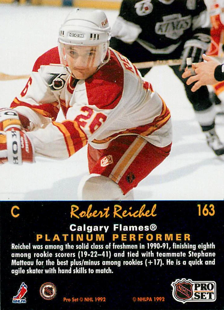 1991-92 Pro Set Platinum - Robert Reichel #163