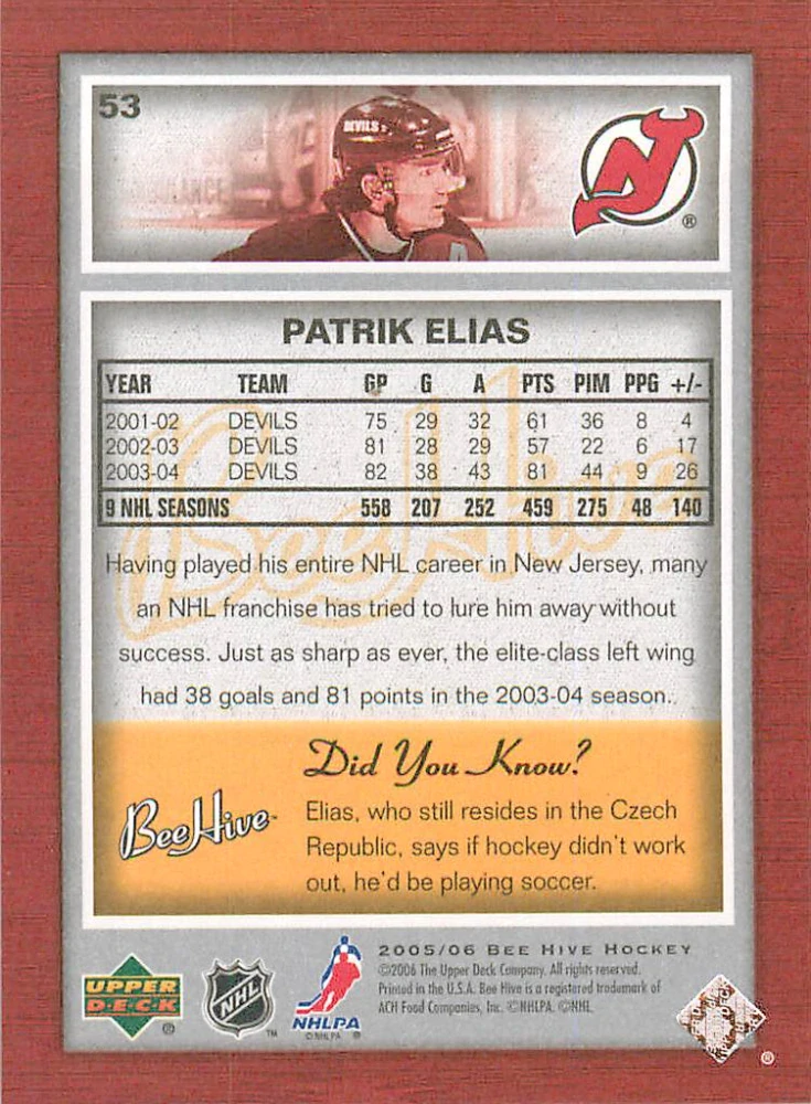 2005-06 UD Bee Hive - Patrik Eliáš #53