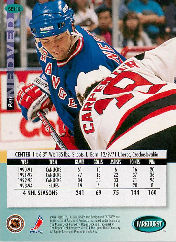 1994-95 Parkhurst - Petr Nedvěd #SE116