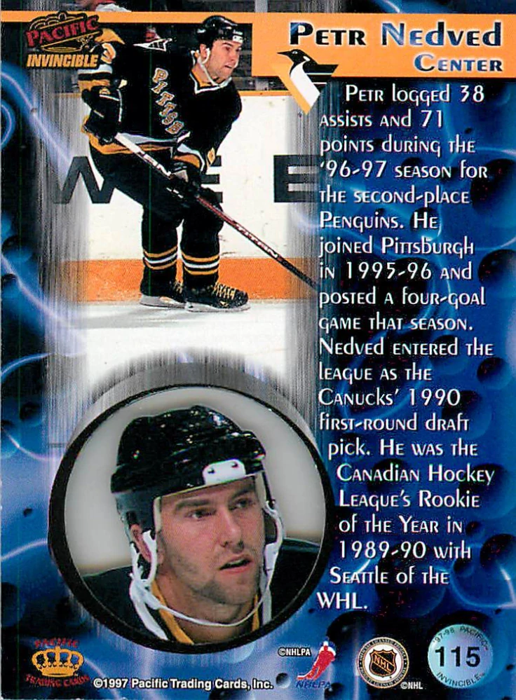 1997-98 Pacific Invincible - Petr Nedvěd #115