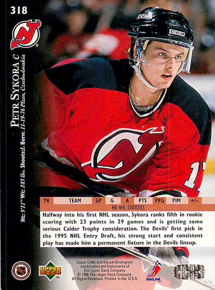 1995-96 UD Series 2 - Petr Sýkora #318