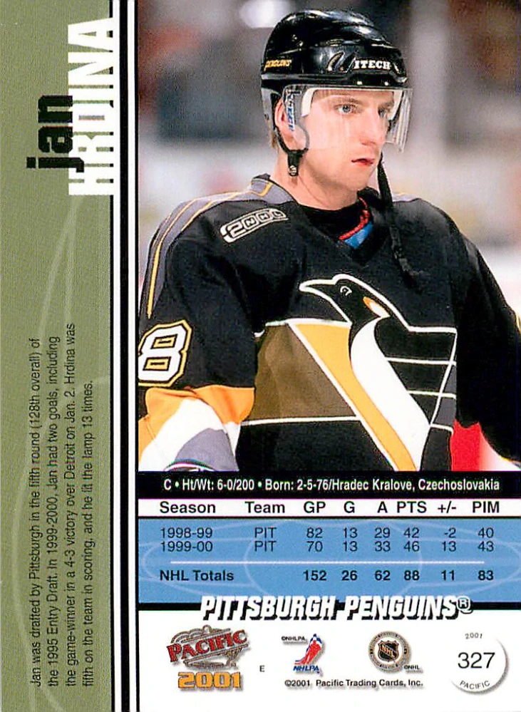 2000-01 Pacific - Jan Hrdina #327