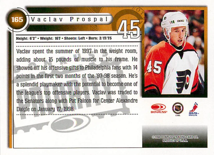 1997-98 Donruss Priority - Václav Prospal #165