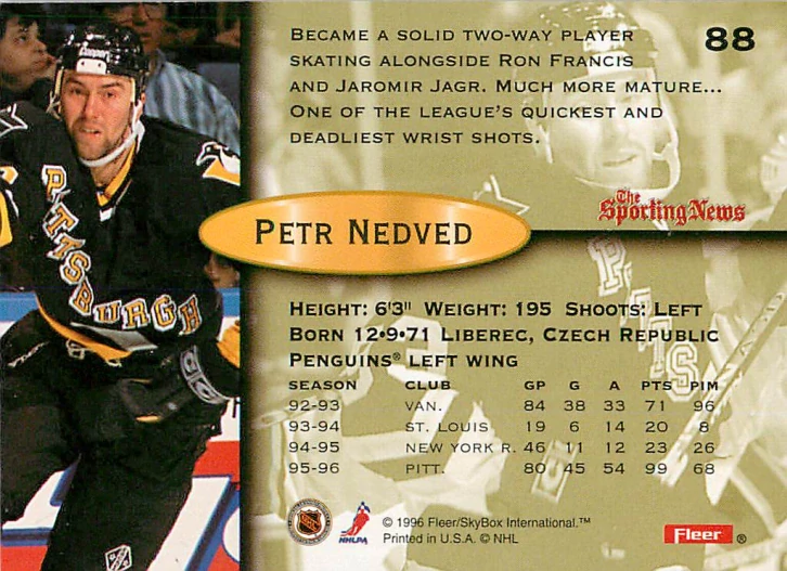 1996-97 Fleer - Petr Nedvěd #88