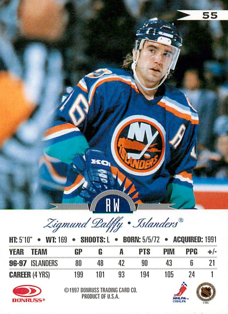 1997-98 Leaf - Žigmund Pálffy #55