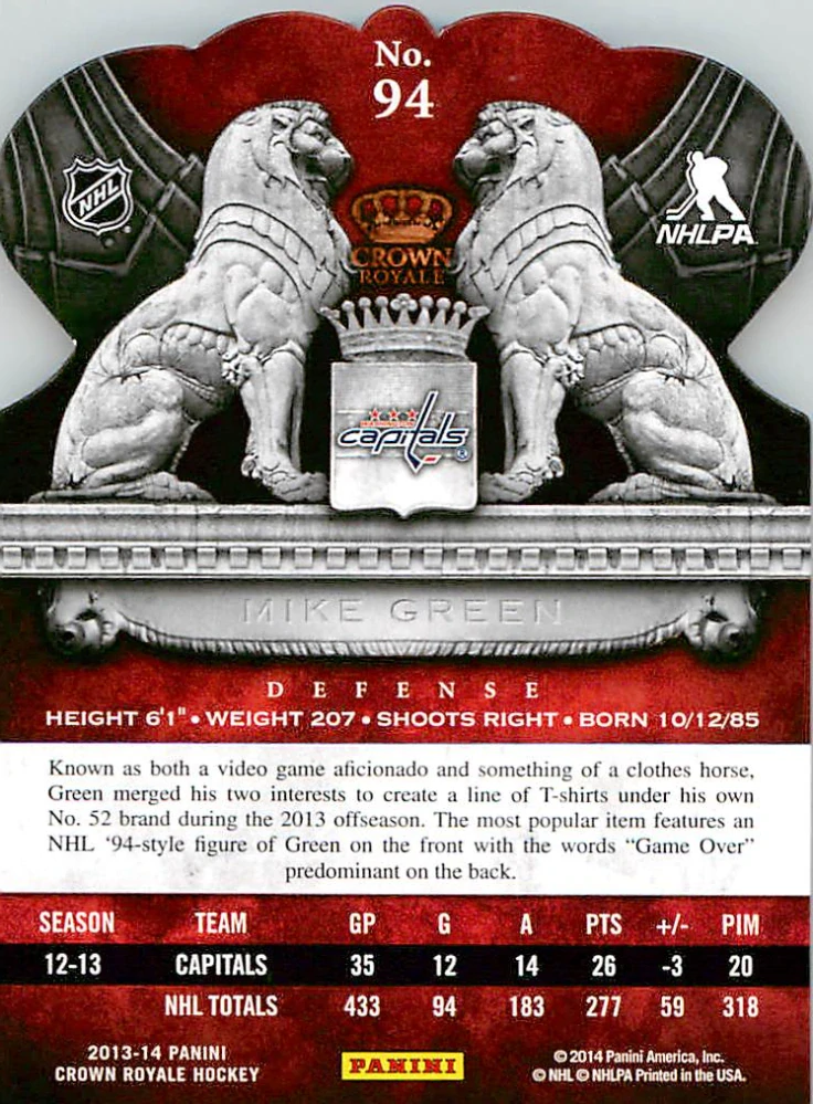 2013-14 Panini Crown Royale - Mike Green #94