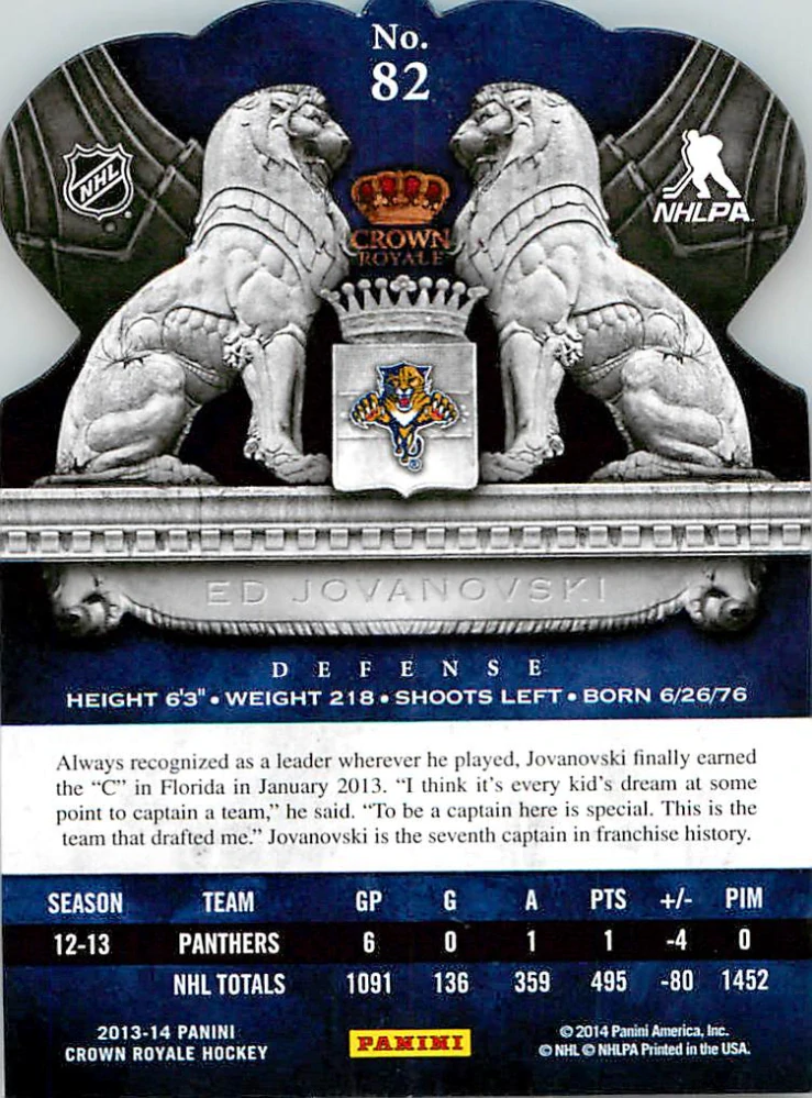 2013-14 Panini Crown Royale - Ed Jovanovski #82