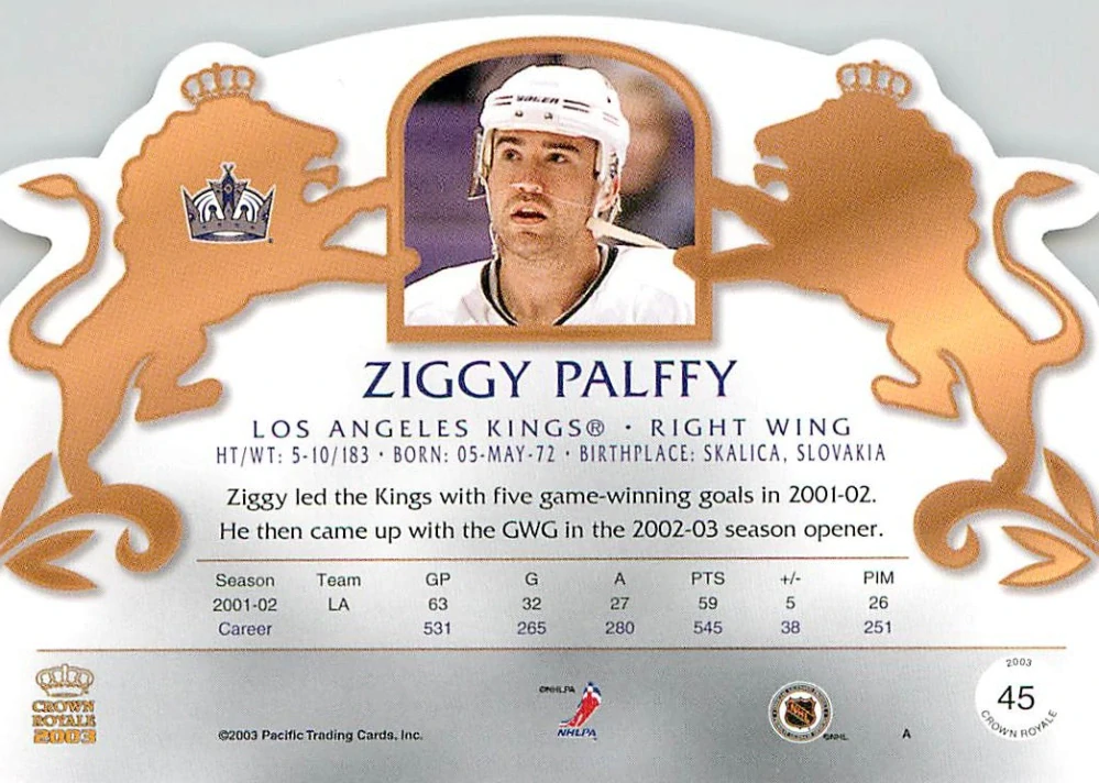 2002-03 Pacific Crown Royale - Žigmund Pálffy #45