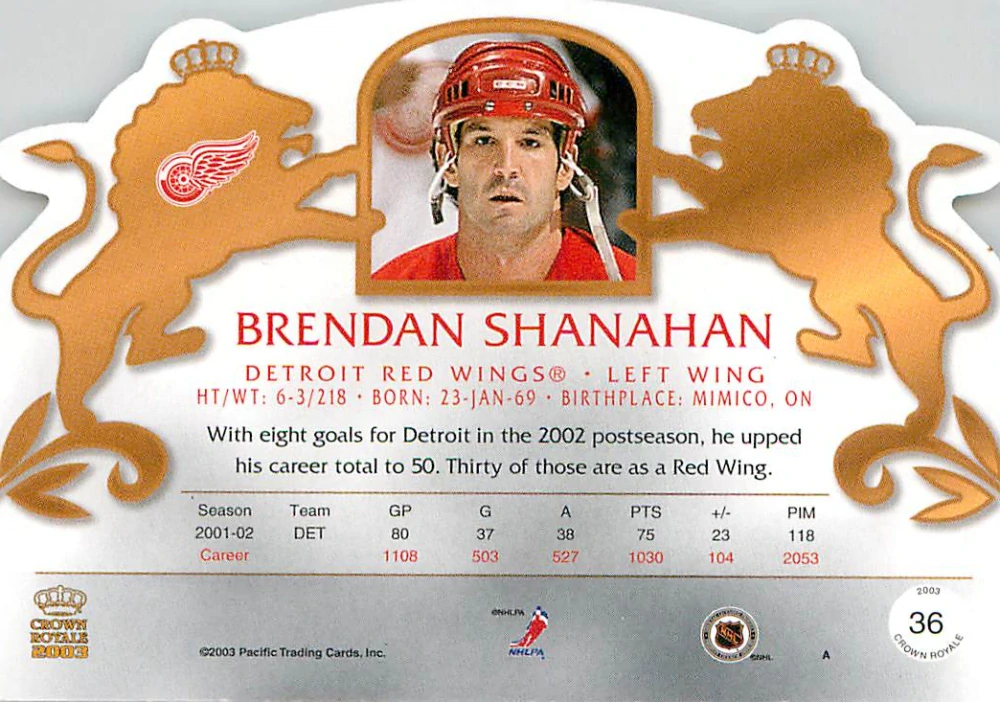 2002-03 Pacific Crown Royale - Brendan Shanahan #36