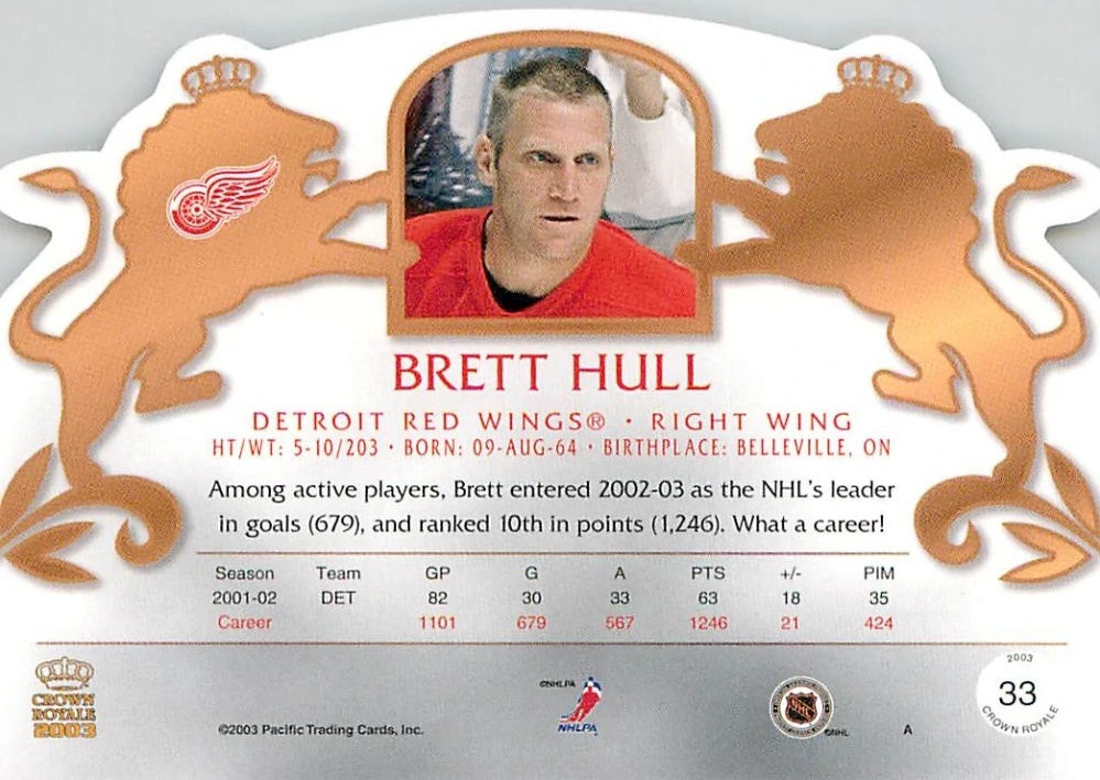 2002-03 Pacific Crown Royale - Brett Hull #33