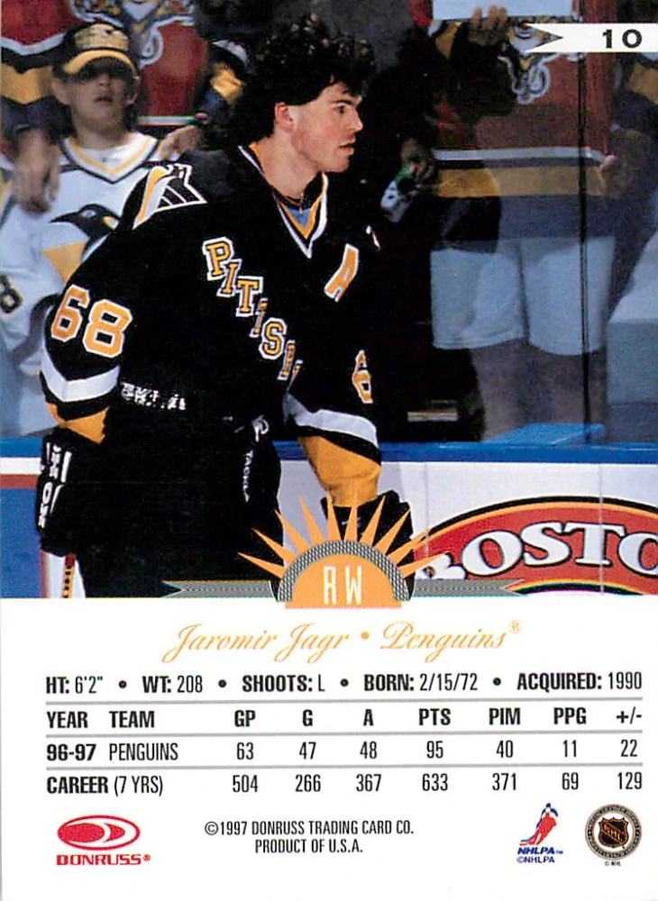 1997-98 Leaf - Jaromír Jágr #10