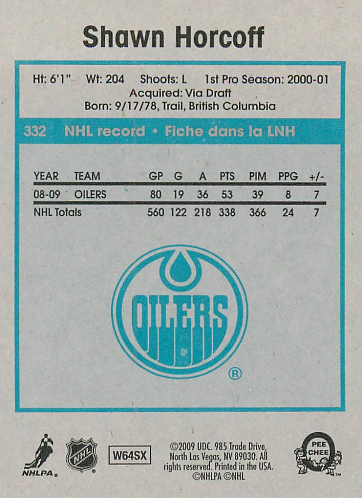 2009-10 UD O-Pee-Chee - Shawn Horcoff - Retro #332