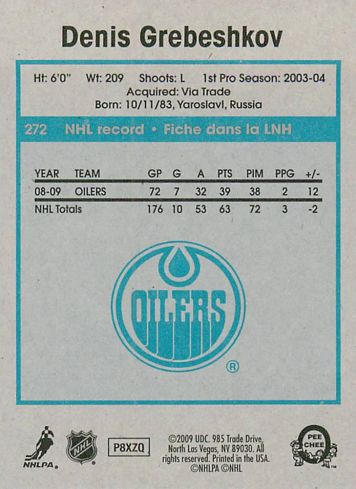 2009-10 UD O-Pee-Chee - Denis Grebeshkov - Retro #272
