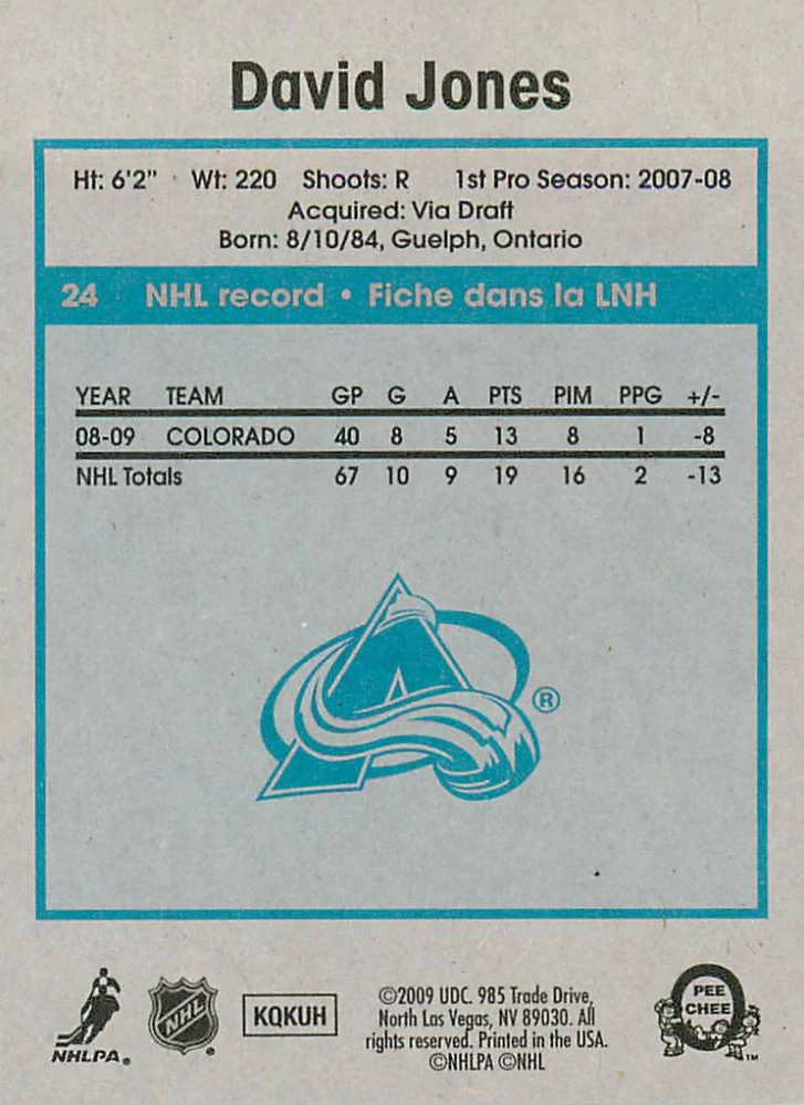 2009-10 UD O-Pee-Chee - David Jones - Retro #24