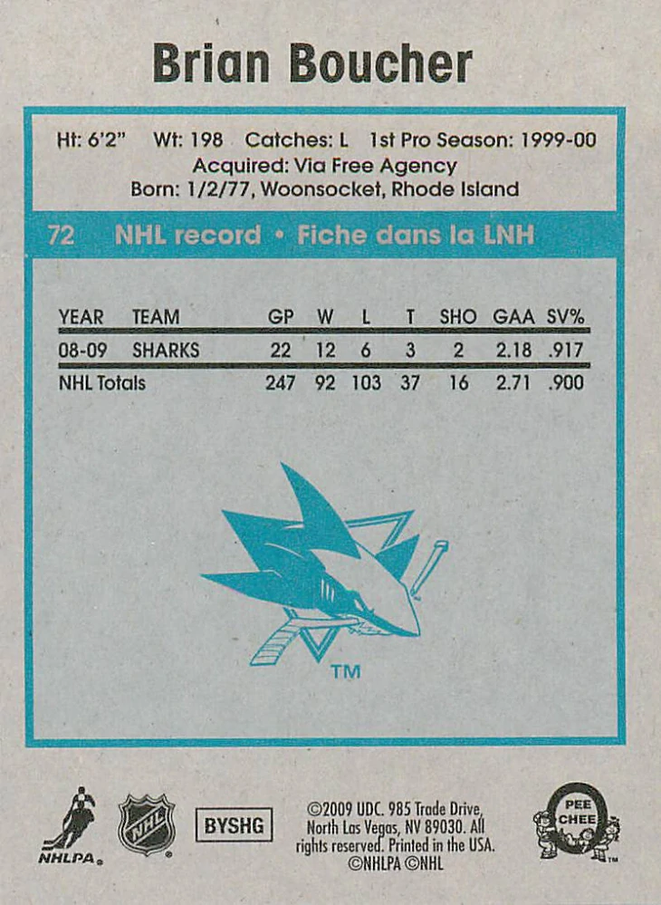 2009-10 UD O-Pee-Chee - Brian Boucher - Retro #72